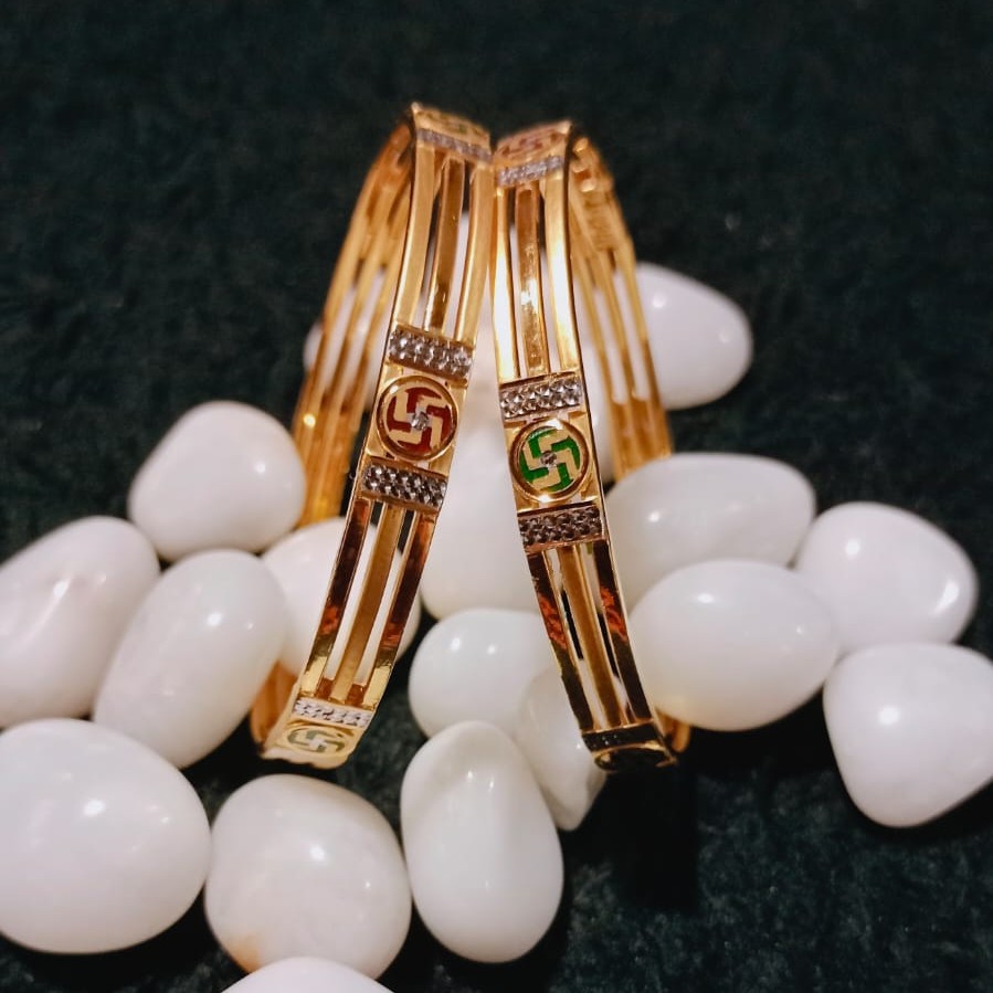 916 Gold Sathiya Design Copper Kadli