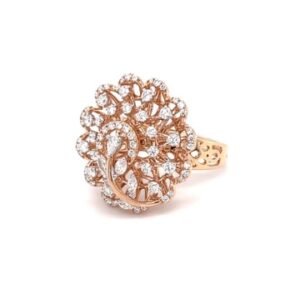 750 gold with beautiful diamond ring