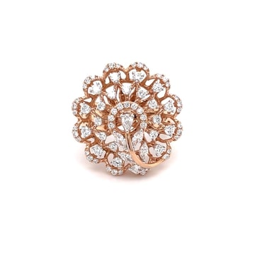 750 gold with beautiful diamond ring