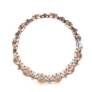 18k rose gold magnifique diamond bangle pair