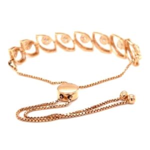 750 Gold And Diamond Adjustable Bracelet