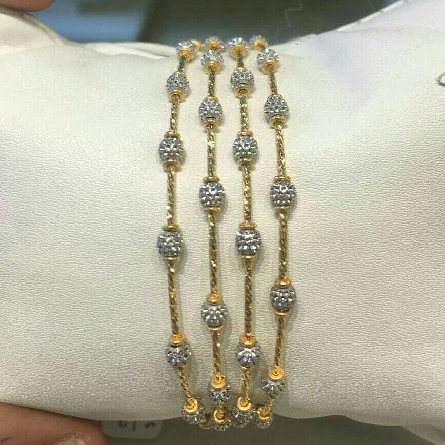 22KT Gold Ladies Italian Fancy Bangles