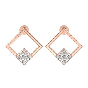 18K Rose Gold Cad design Earrings ADR - 165