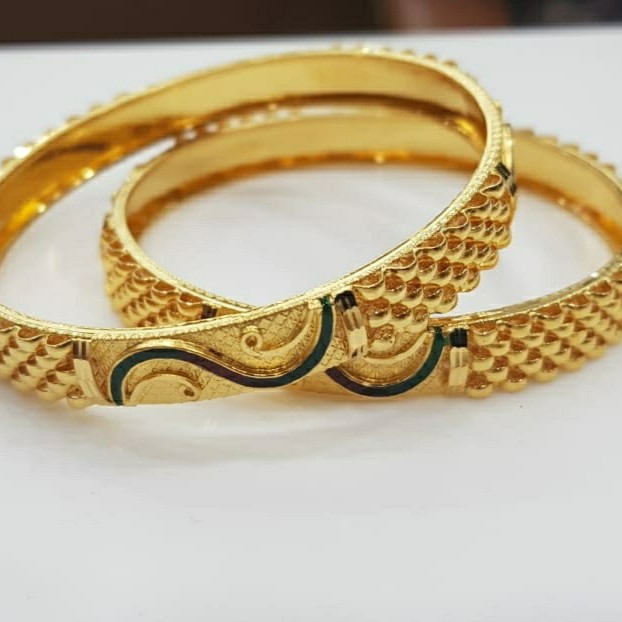 916 Gold Patra Bangles NB-280