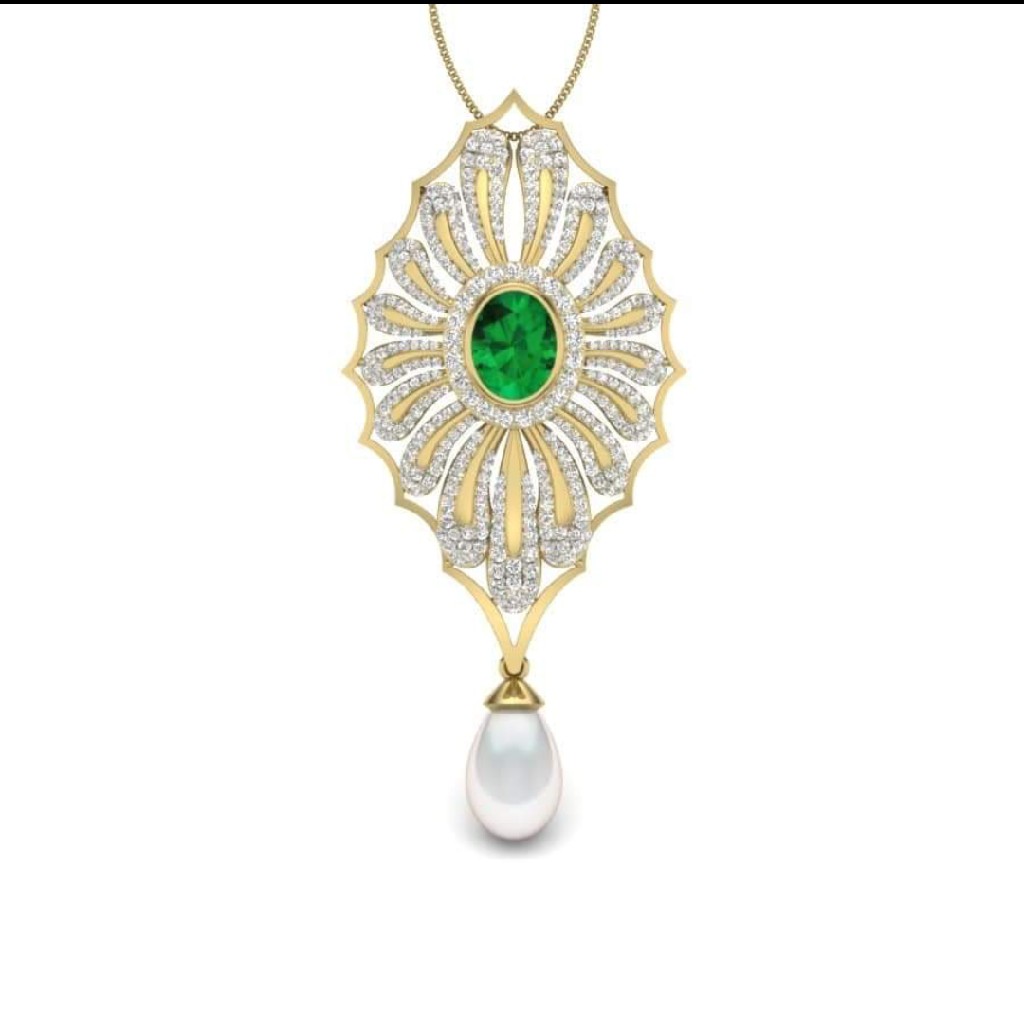 18k gold fancy pendant WC9343