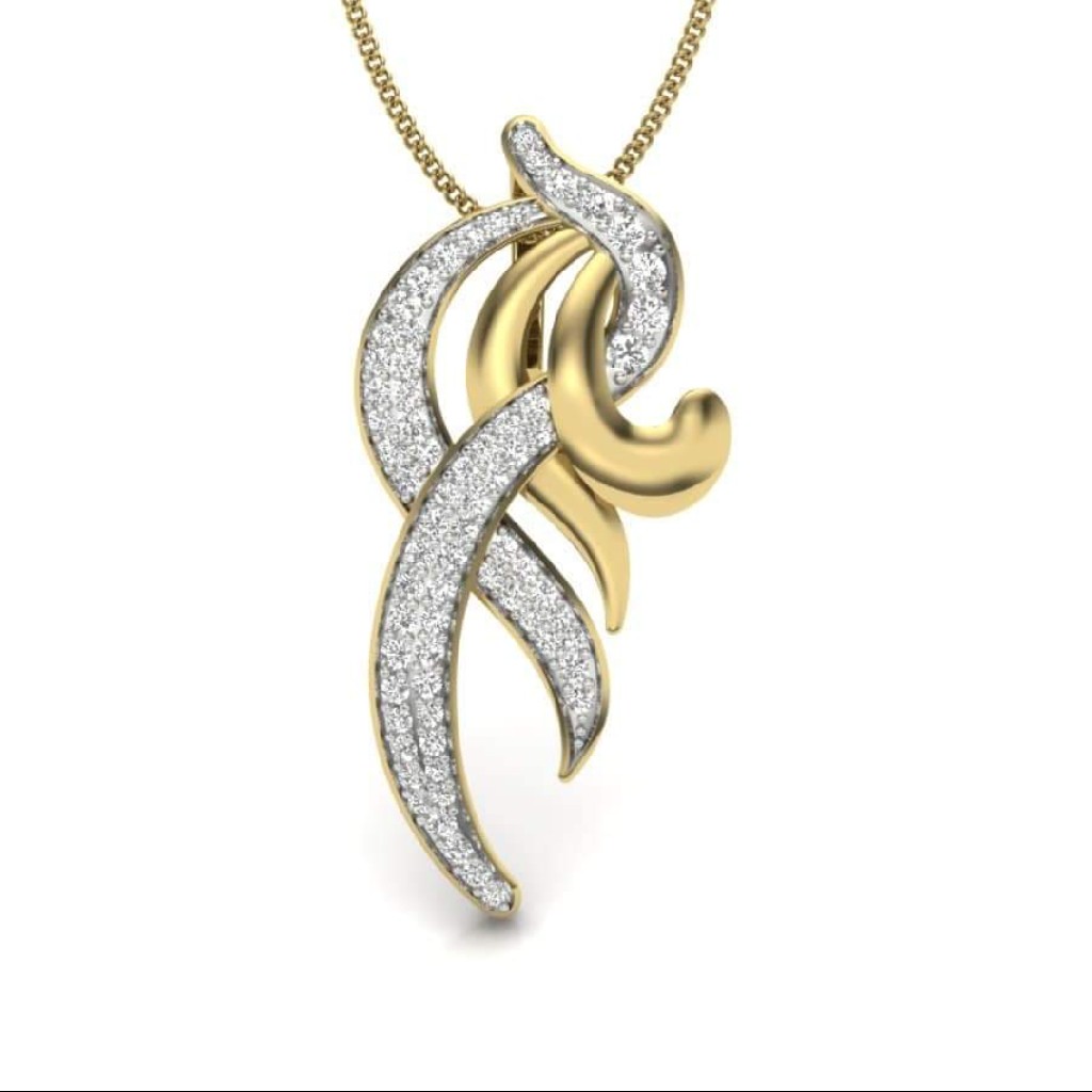 18k gold fancy pendant UX2857
