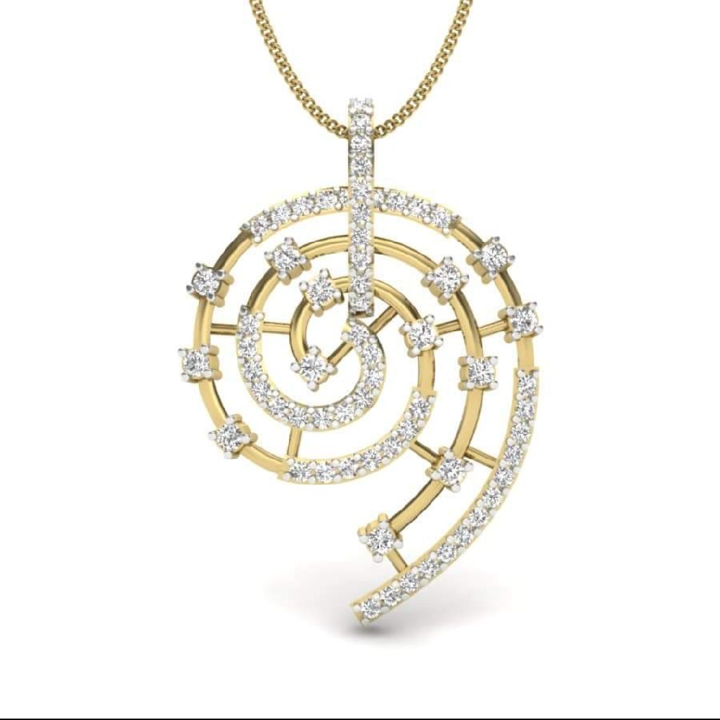 18k gold fancy pendant nw7917