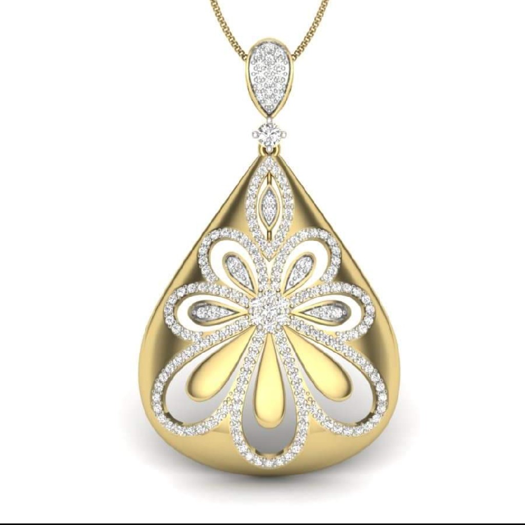 18k gold pendent chain DU3770