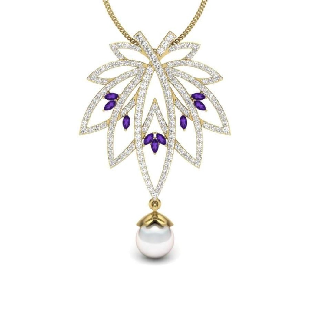18k gold fancy pendant GA5632