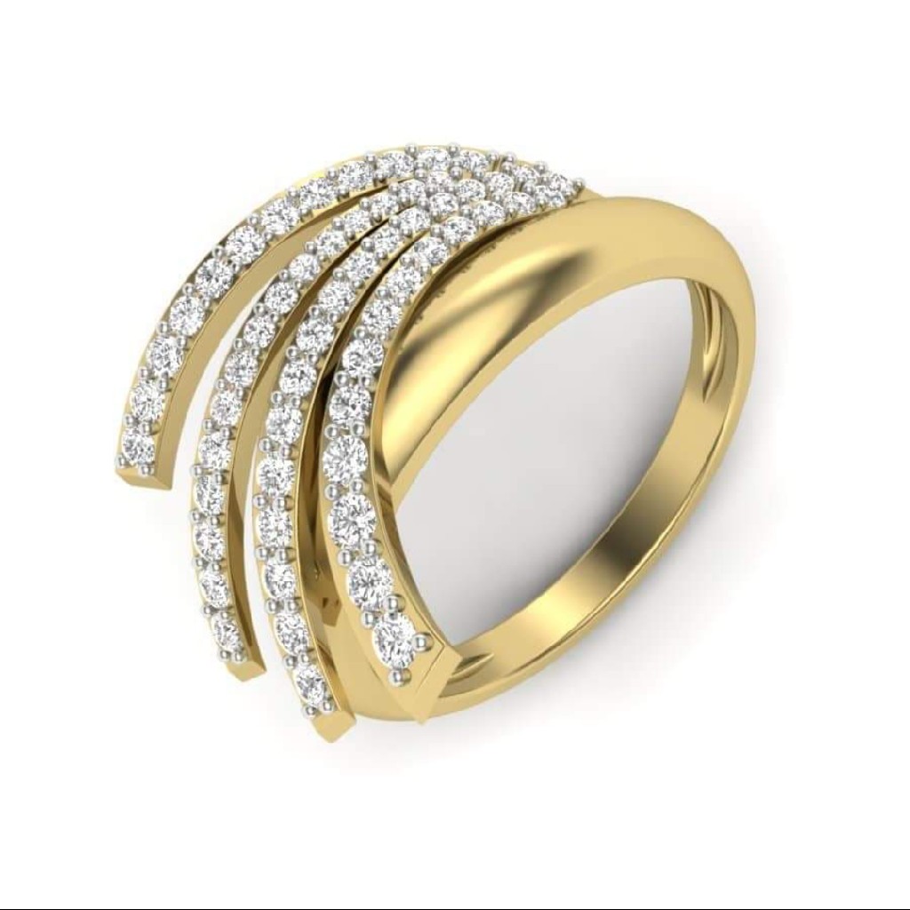 18k gold fancy ladies ring RJ8398