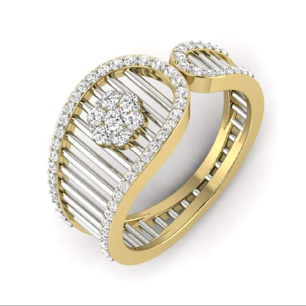18k gold fancy ladies ring BH8412