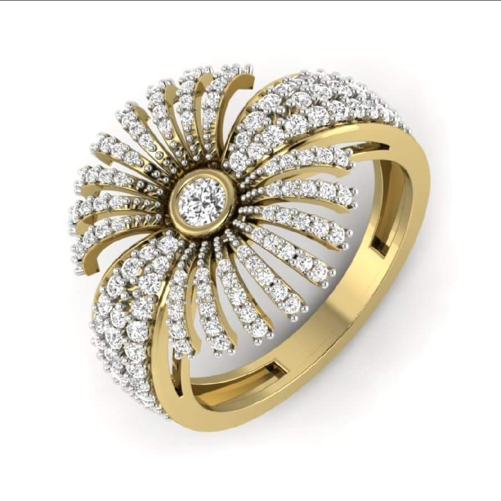 18k gold fancy ladies ring EU9673