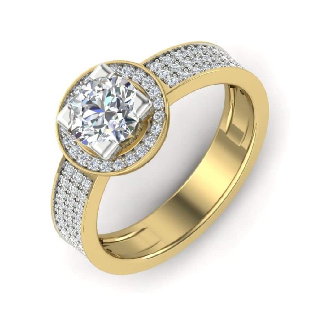 18k gold ladies ring JZ4790