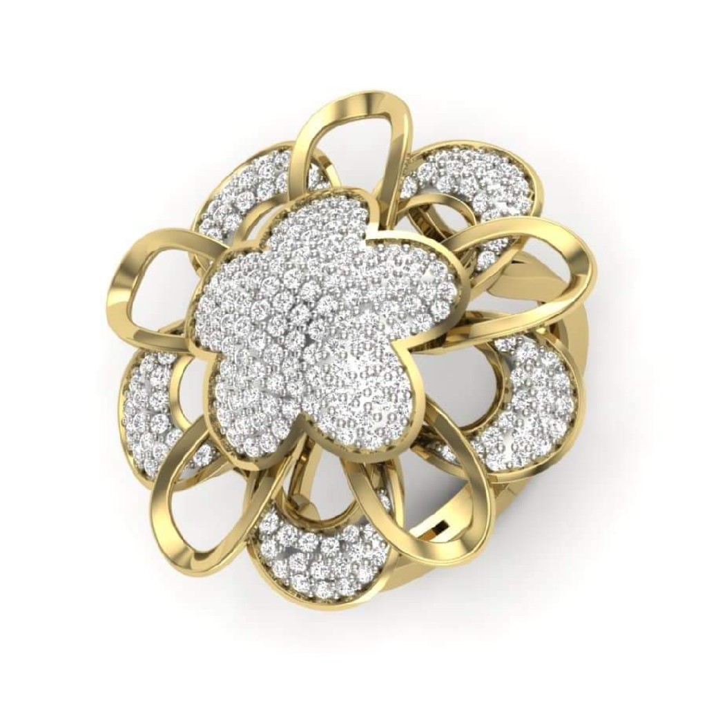 18k gold ladies ring CI8352