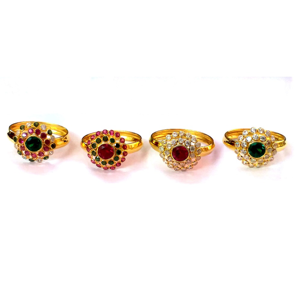 Fancy Color Stone Gold Rings NJA-R005