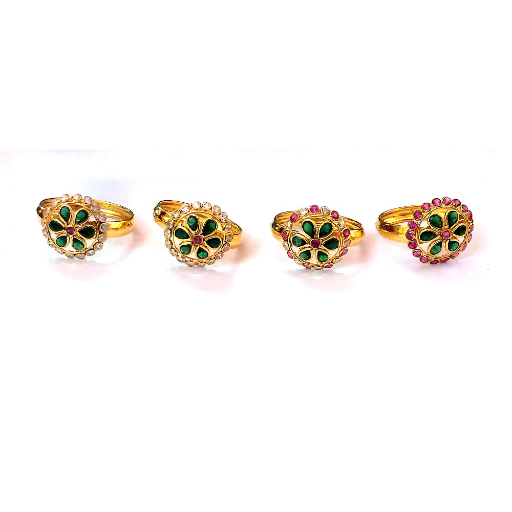 Fancy Color Stone Gold Rings NJA-R004