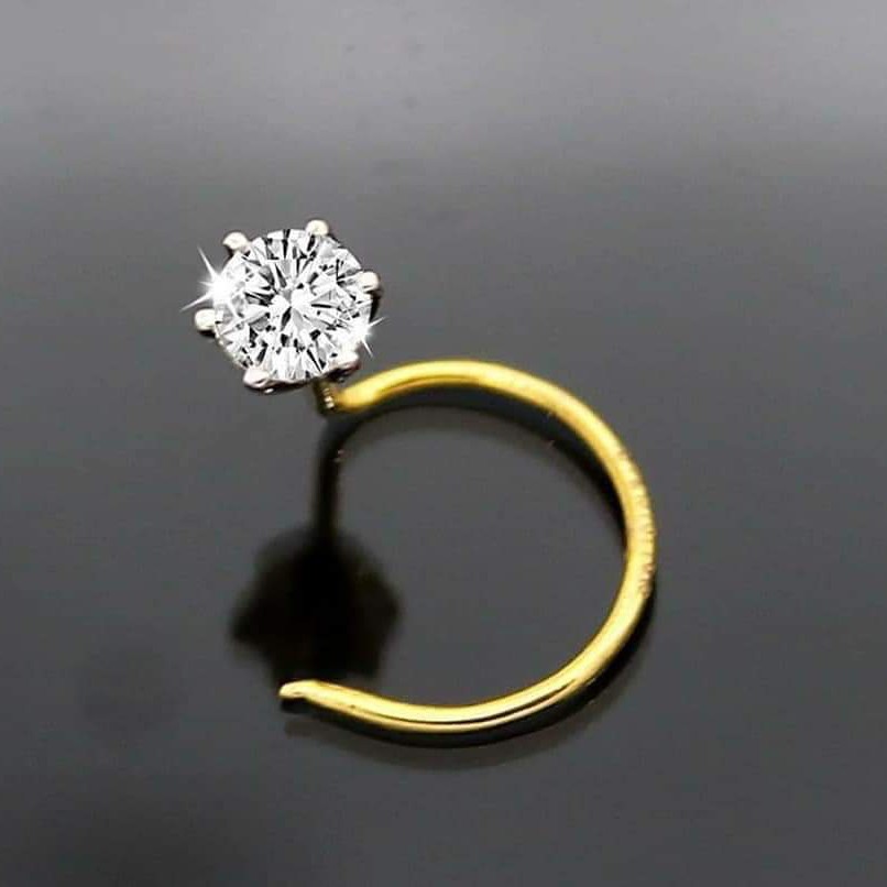 18kt Gold stud nose pin