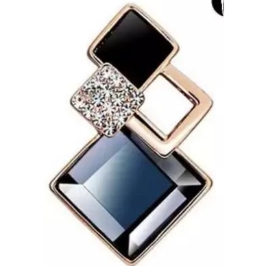 Fancy Rose Gold Plated American Diamond Drop Earrings