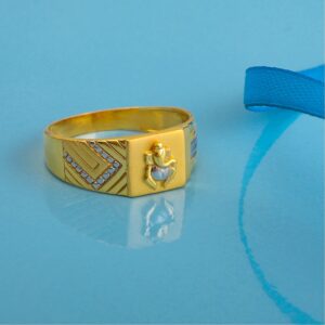 916 gold plain design ring
