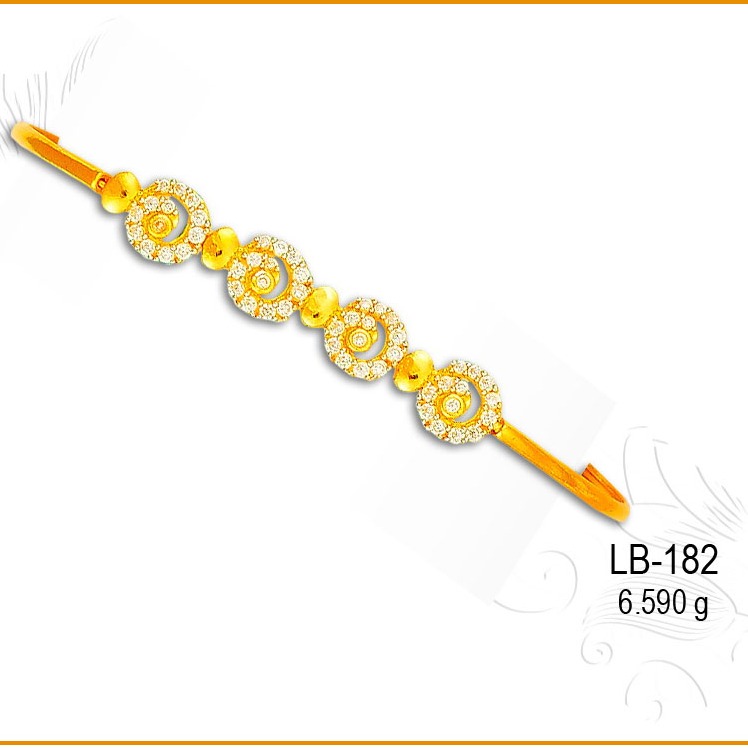 22KT Gold Designer Ladies Fancy Kada LB-182