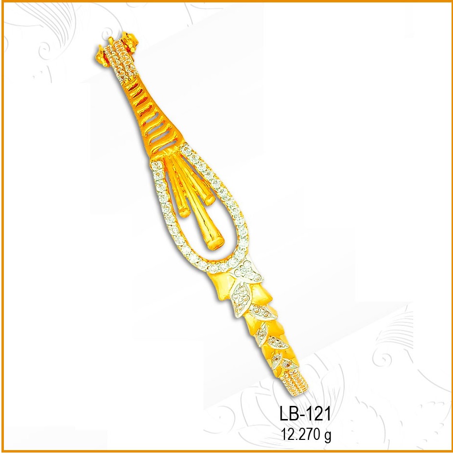 22KT Gold Attractive CZ Ladies Kada LB-121