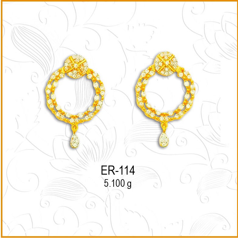 916 gold CZ Fancy Earring ER-114