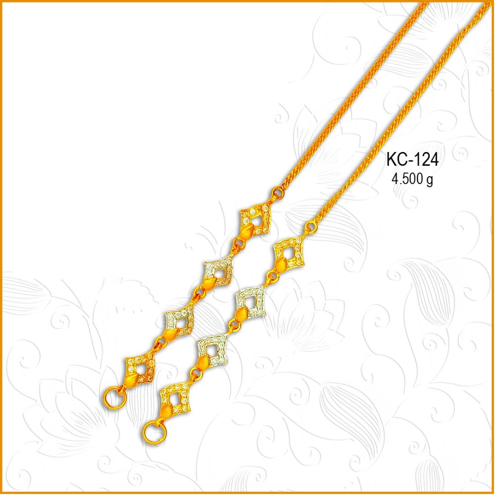 916 Gold Stylish CZ Earchian KC-124