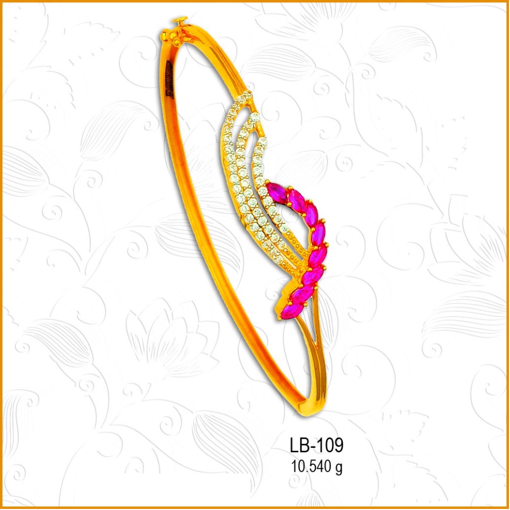 916 Gold Delicate CZ Diamond Ladies Ring LB-109