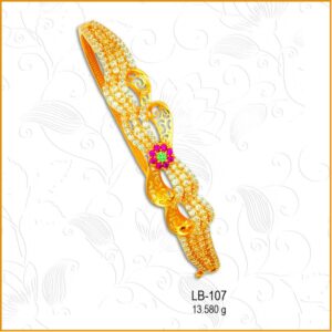 916 CZ Gold Attractive Ladies Kada LB-107