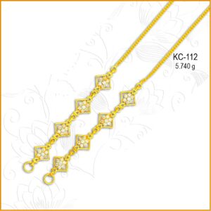 22KT Gold Fancy CZ Kanser KC-112