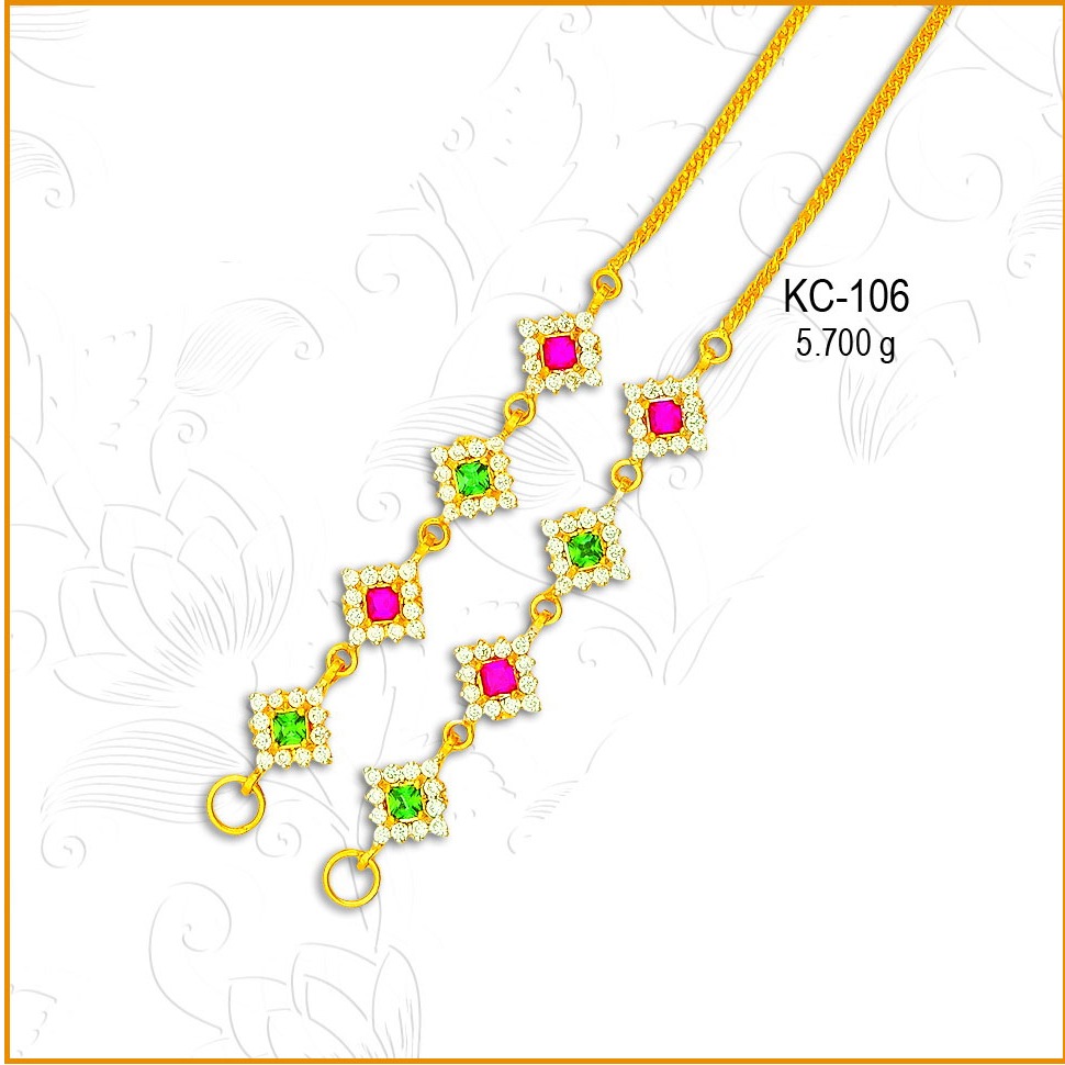 916 Gold Fancy CZ Diamond Shape Kanser KC-106