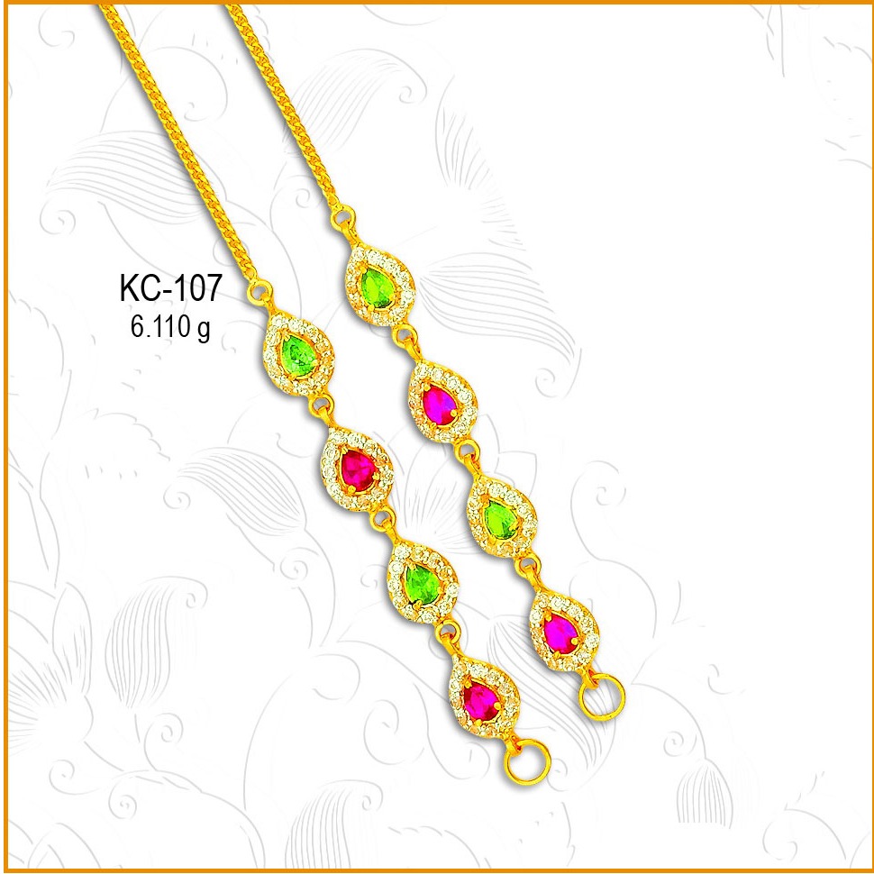 916 Gold Fancy CZ Colour Stone Kanser KC-107