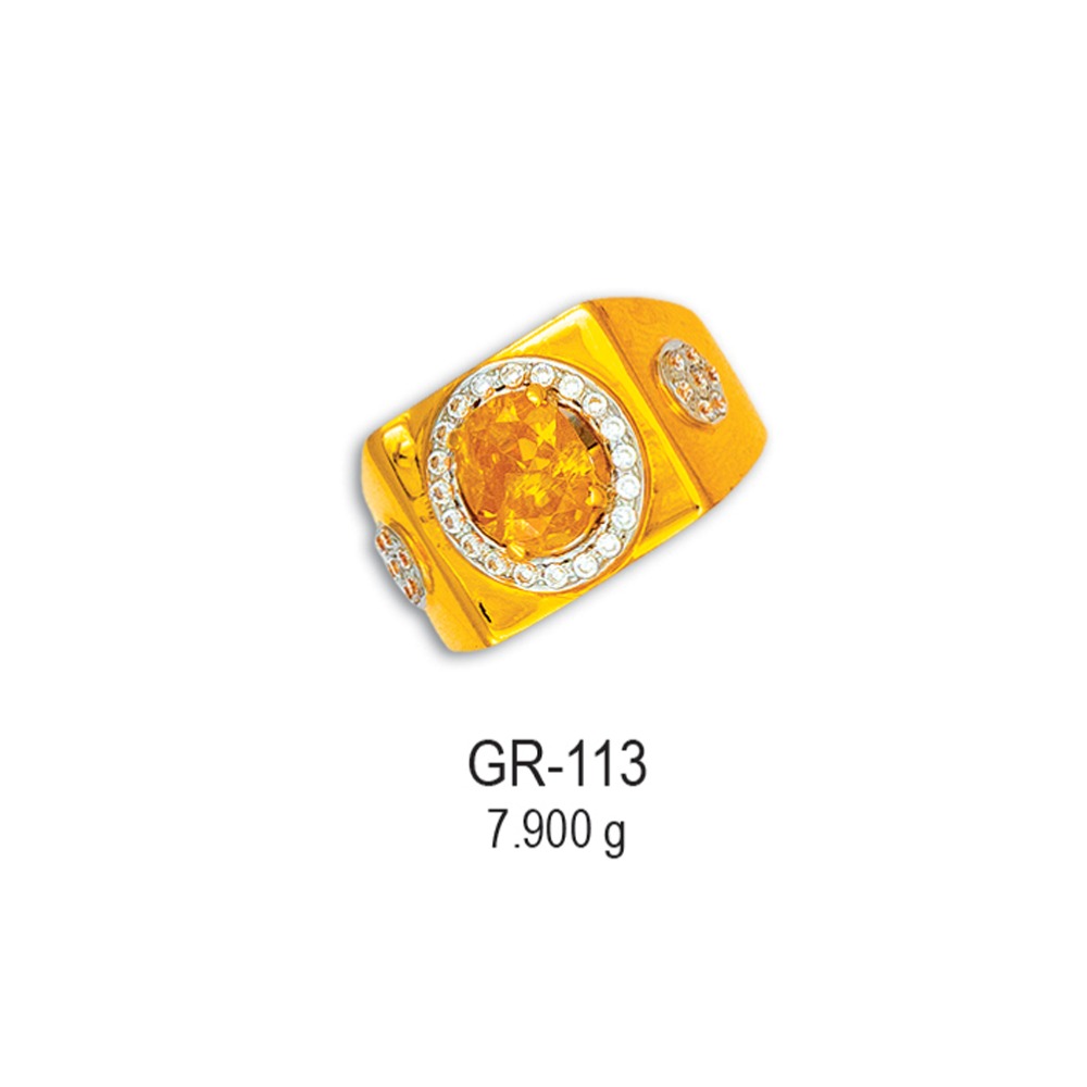 CZ-Yellow-Gold-Gents-Ring-GR-113