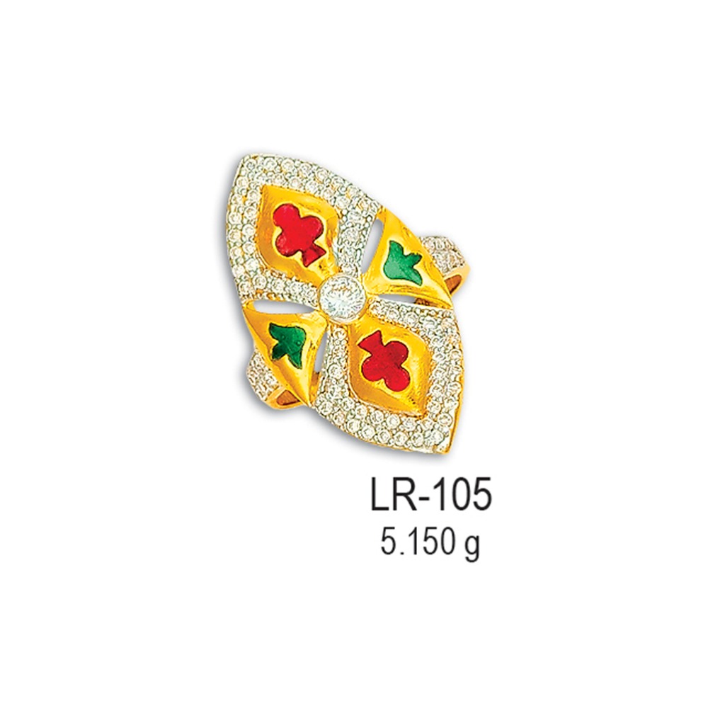 CZ-Gold-Ladies-Ring-LR-105