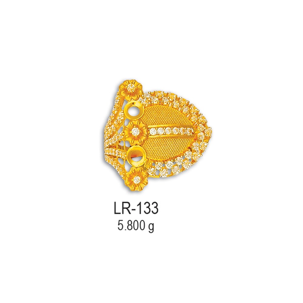 916-Yellow-Gold-CZ-Diamond-Ladies-Ring-LR-133