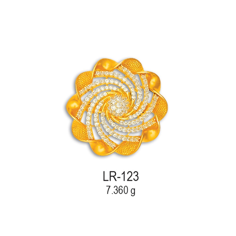 916-Gold-Fancy-CZ-Diamond-Ring-LR-123