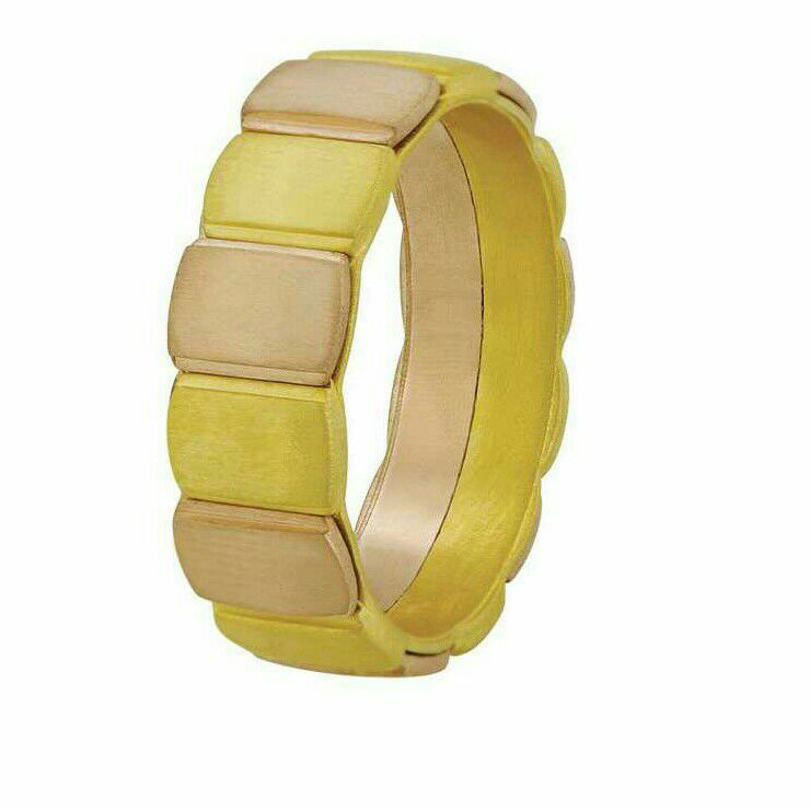 18K Gold Couple Modern Ring