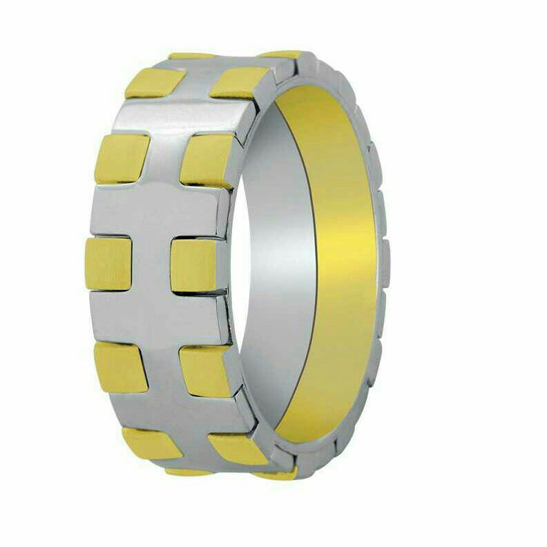 18K Gold Attractive Coupls Modern Ring