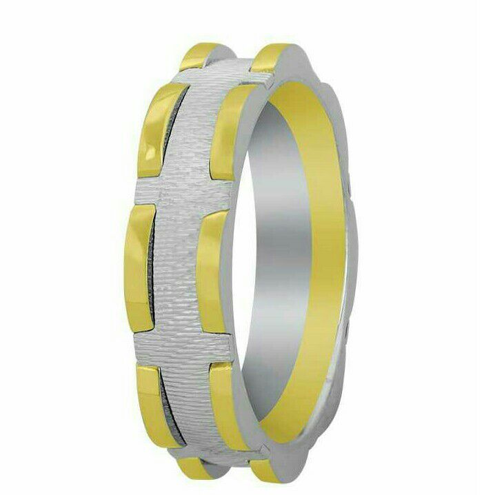 18K Gold Couple Modern Ring