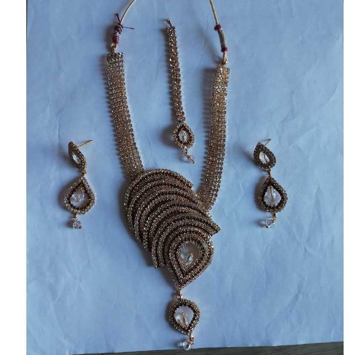 Fancy indian Yellow Diamond Necklace Set