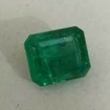 4.85ct octagonal green emerald-panna