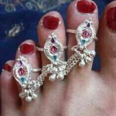 Fancy Silver Toe ring
