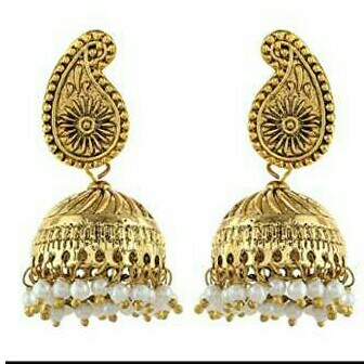 Fancy Jummar Silver Earrings