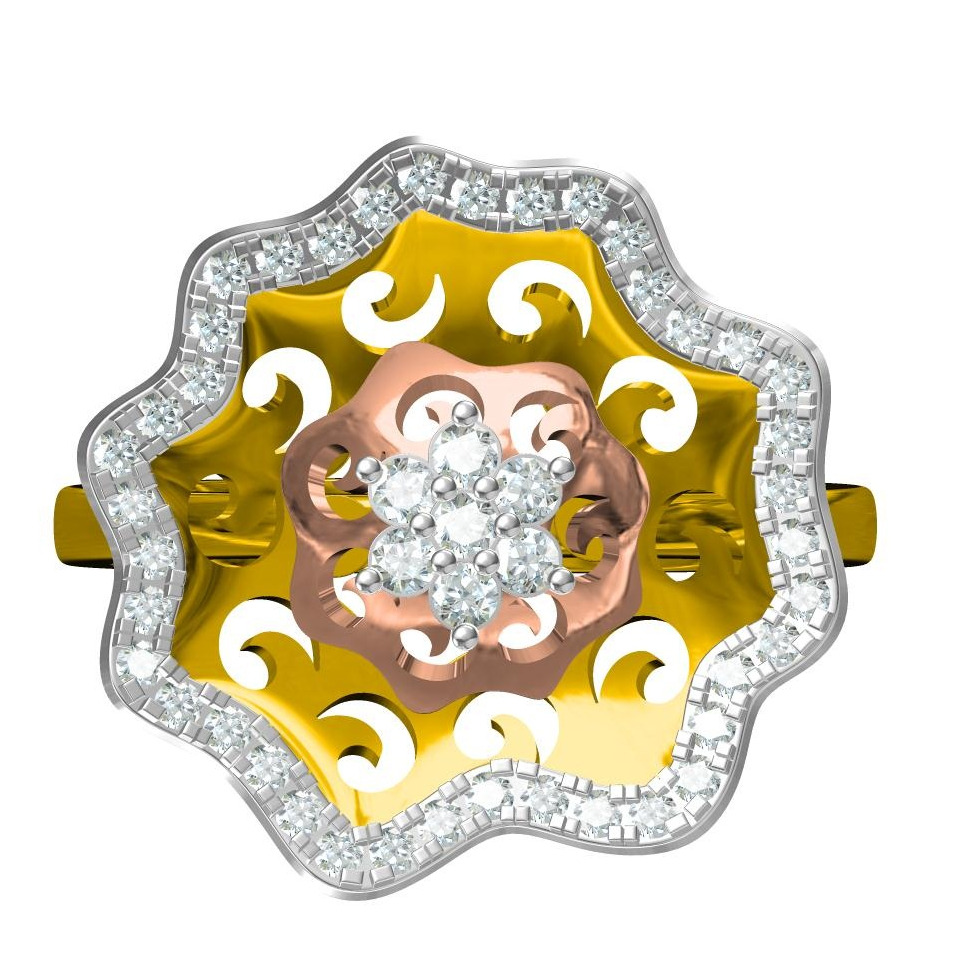 Gold Ladies Antique Fancy ring