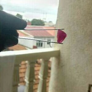 11.40ct triangle pink sapphire