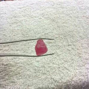 11.40ct triangle pink sapphire