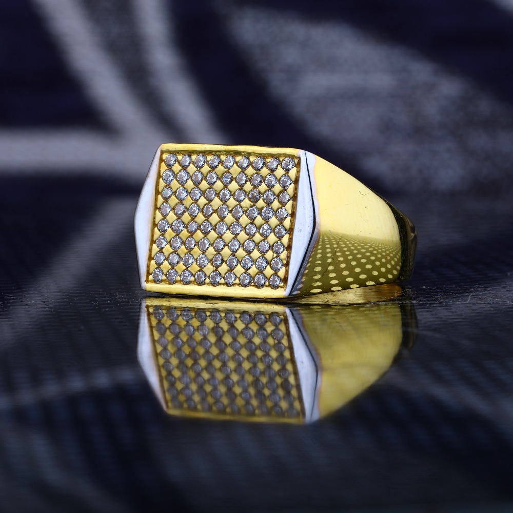 22Kt Gold Fancy Gents Ring RJ-R05