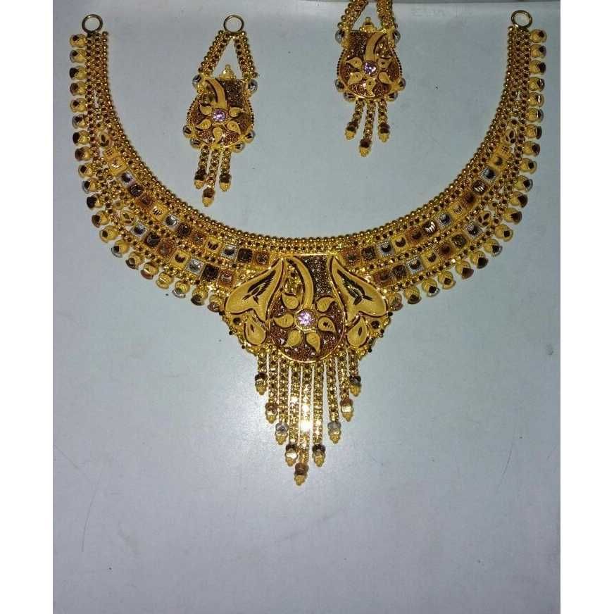 22k Gold Fancy Necklace Set
