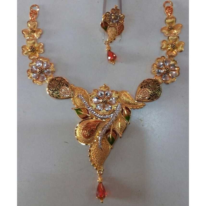 22k Gold Fancy Necklace Set