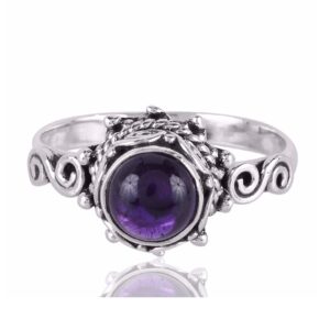 Amethyst Gemstone 925 Sterling Silver Ring
